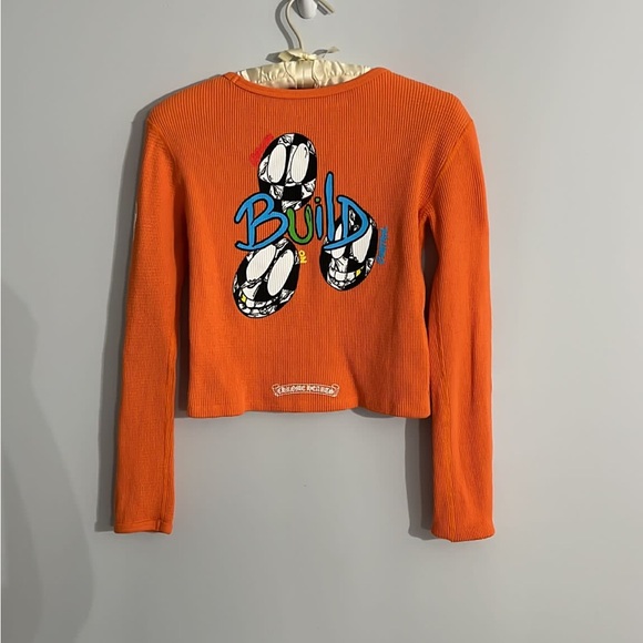 Chrome hearts Matty Boy orange thermal Cropped - Picture 2 of 8